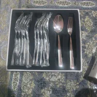 یک دست قاشق و یک دست چنگال ناب استیل