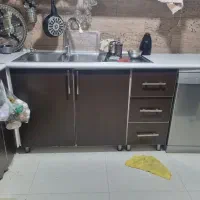 کابینت ام دی اف همراه با سینک|مصالح و تجهیزات ساختمان|قم, لسانی|دیوار