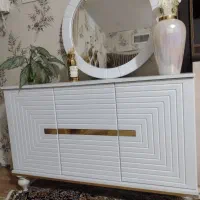 آینه وکنسول میز تی وی بوفه ساعت و جاکفشی کاملا نو