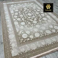 فرش نیلوفر کرم و نسکافه ای ۷۰۰شانه ۶و۹و۱۲ متری