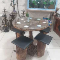 فروش میز صندلی چوبی چوب کاج