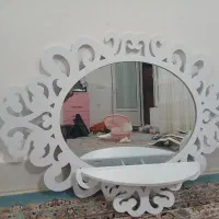 آینه وشلف دیواری|کتابخانه، شلف، قفسه‌های دیواری|مهاباد (آذربایجان غربی), |دیوار