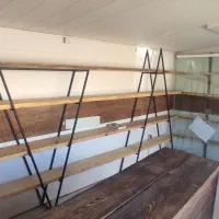 دکور چوبی فلزی نو مخصوص لباس فروشی ،کافه و...|بوفه، ویترین، کنسول|مرودشت, فرهنگ|دیوار