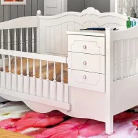 تخت خواب نوزاد نوجوان ( قابل تبدیل )