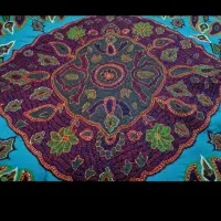 روتختی دونفره یا رومیز نهارخوری پته کرمان|پرده، رانر، رومیزی|کرمان, |دیوار
