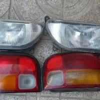 چراغ وسپر فابریکی پراید بسیار سالم وتمیز
