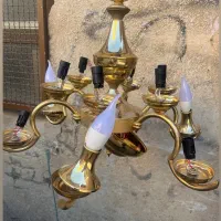 لوستر برنجی قدیمی زیر قیمت همه جا