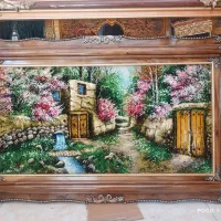 تابلو فرش دستبافت منظره کوچه باغ /نقد و اقساط|تابلو فرش|تهران, بوستان جنگلی لویزان|دیوار