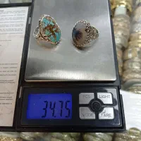 انگشتر شجر و فیروزه