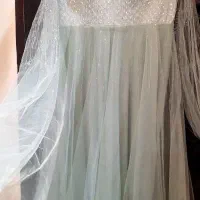 لباس مجلسی زنانه سبز پاستیلی