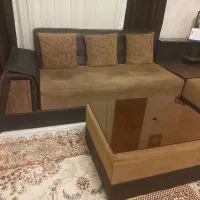مبل ۷ نفره همراه جلومبلی و میزناهار خوری