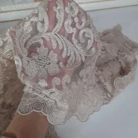 دو متر پارچه ی گیپور ابریشم