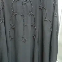 مانتو عبا مشکی نگین دار