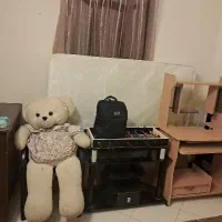 ساعت، دراور،میز کامپیوتر،تشک یکنفره،میز تلوزیون