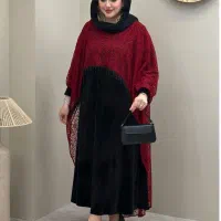 سارافانمخمل با رویه شنل گیپور