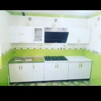 کابینت فلزی درب چوبی ورق سنگین  نو  نصب جم