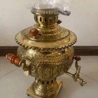 سماور برنجی ۶ لیتری نو رئوف/ ورق ضخیم و سنگین