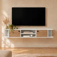 میز TV دیواری مدرن و مینیمال تمام MDF درجه یک