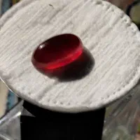 عقیق سرخ سیاه مصور کهنه