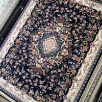 فرش جشنواره نگین مشهد۱۲متری رویال سورمه ای۱۲۰۰شانه