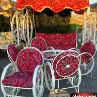 میز و صندلی باغی/ مدل گلبرگ سبک و اقتصادی|صندلی و نیمکت|چالوس, |دیوار