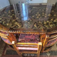 میز نهار خوری کم جا ۶ نفره