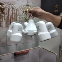 لوستر قدیمی نوستالژی...ورق بزنید.|لوستر و چراغ آویز|تبریز, |دیوار