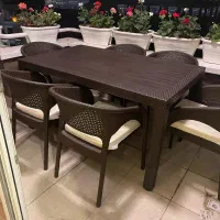 مبلمان پلیمری باغ ویلا حیاط روف فضای باز محوطه|حراج|تنکابن, |دیوار