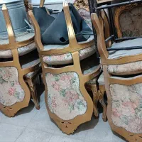 مبل سلطنتی و میز نهار خوری