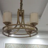 لوستر عصایی ۴ شاخه ( دو عدد لوستر )