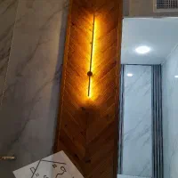 دیوار پوش چوب ترموود طبیعی