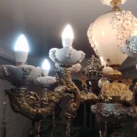 لوستر چینی برنزمدل پانیزدوازده شعله|لوستر و چراغ آویز|تبریز, |دیوار