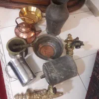 پارچ و لوازم مسی قدیمی کلکسیونی