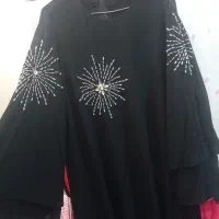 چادر عبایی کارشده بادست  اعلام برای قد ۱۶۵ تا ۱۷۰