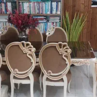 میز و صندلی پلیمری شرکتی ماهان دکور