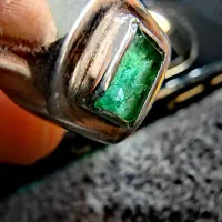 انگشتر نقره زمرد پنجشیر کهنه