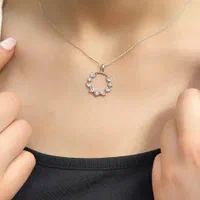 گردنبند گندم نقره بدون حساسیت رنگ ثابت مادام العمر