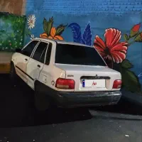 پراید سواری سفید