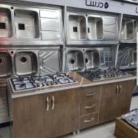 کابینت قهوای وآبچکان رو میزی t10 گاز رو میزی DORSA