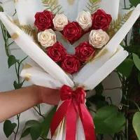 گل قلبی روبانی