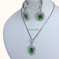 نیم ست نقره جواهری|جواهرات|ارومیه, |دیوار