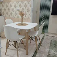 میز ناهار خوری چهار نفره فایبرگلاس