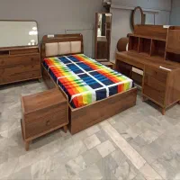 چوبک شاپ تخت خواب سرویس یک نیم نفره کد A1115