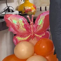 بادکنک آماده نارنجی کرم