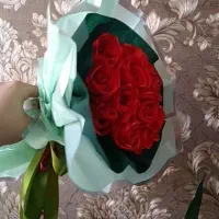 دسته گل روبانی