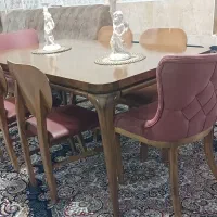 میز ناهارخوری تمام چوب راش سفارشی اصل نو