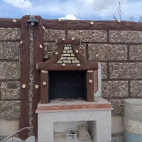 سیمانکاری طرح سنگ و چوب