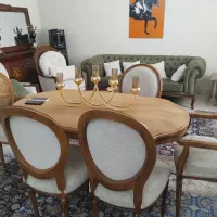 ناهار خوری کویین فرانسه پشت  حصیری ۶نفره