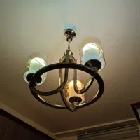 یک عدد لوستر کریستالی ۱۰ شاخه و ۲ عدد لوستر ۳ شاخه|لوستر و چراغ آویز|تهران, تهرانپارس شرقی|دیوار