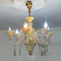 لوستر ۶ شاخه و دیوار کوب ۲ شاخه